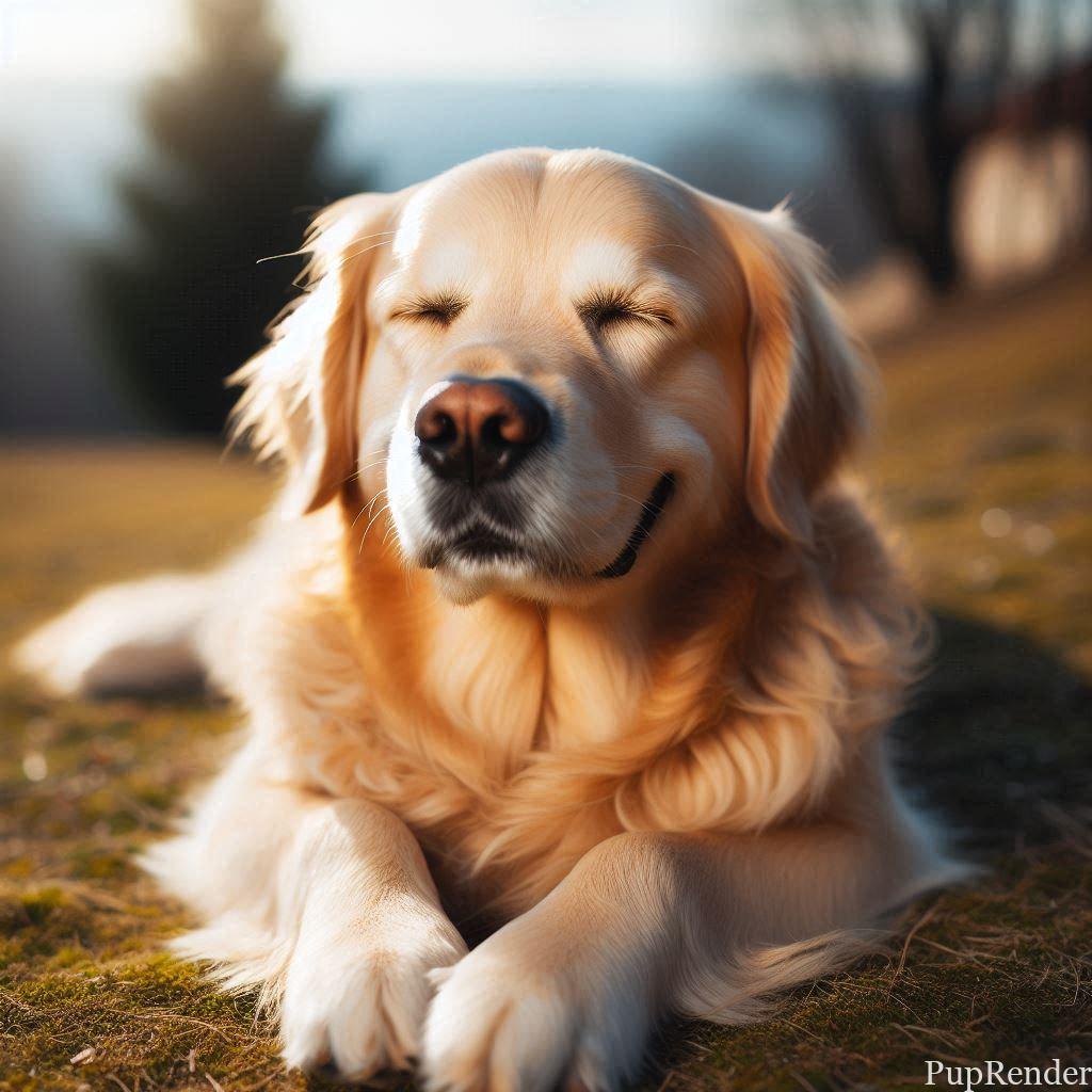 Dog Enjoying a Relaxing Day