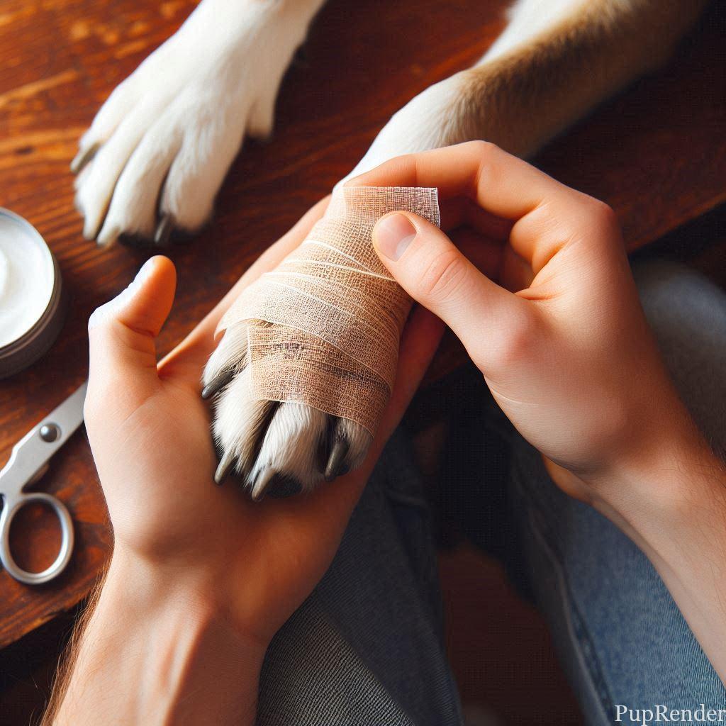 Treating a Dog's Cut