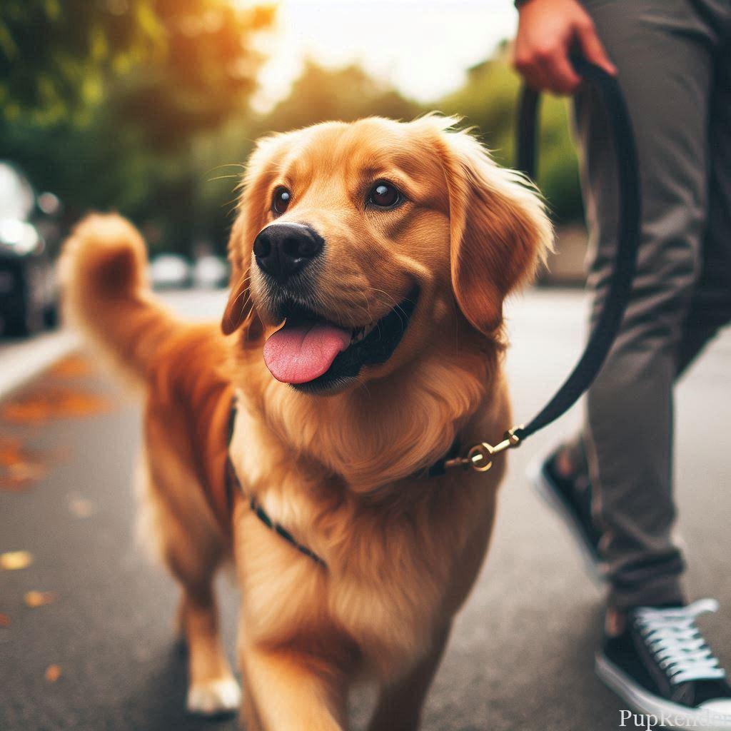 Happy, trained dog.