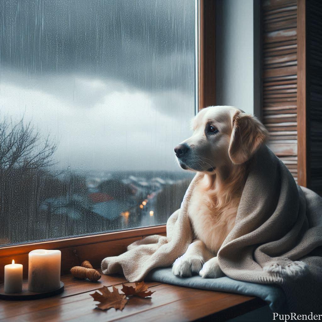 Resting Dog After a Long Day