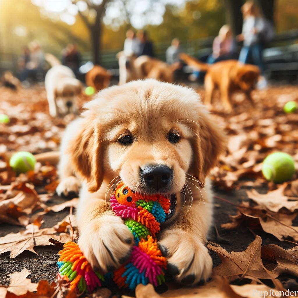 Dog chewing on toy instead of bringing it back
