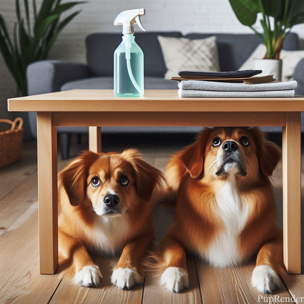 Pet-safe deterrent spray bottle