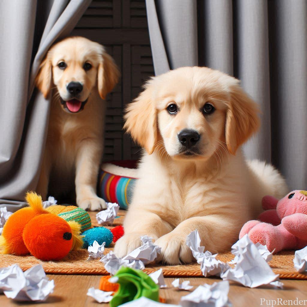 Aggressive dog showing teeth to another dog