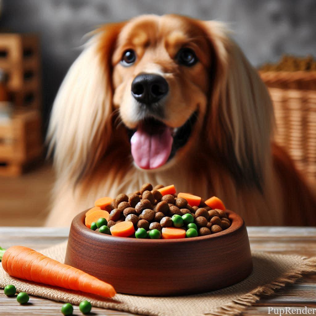 Dog supplements and healthy foods.