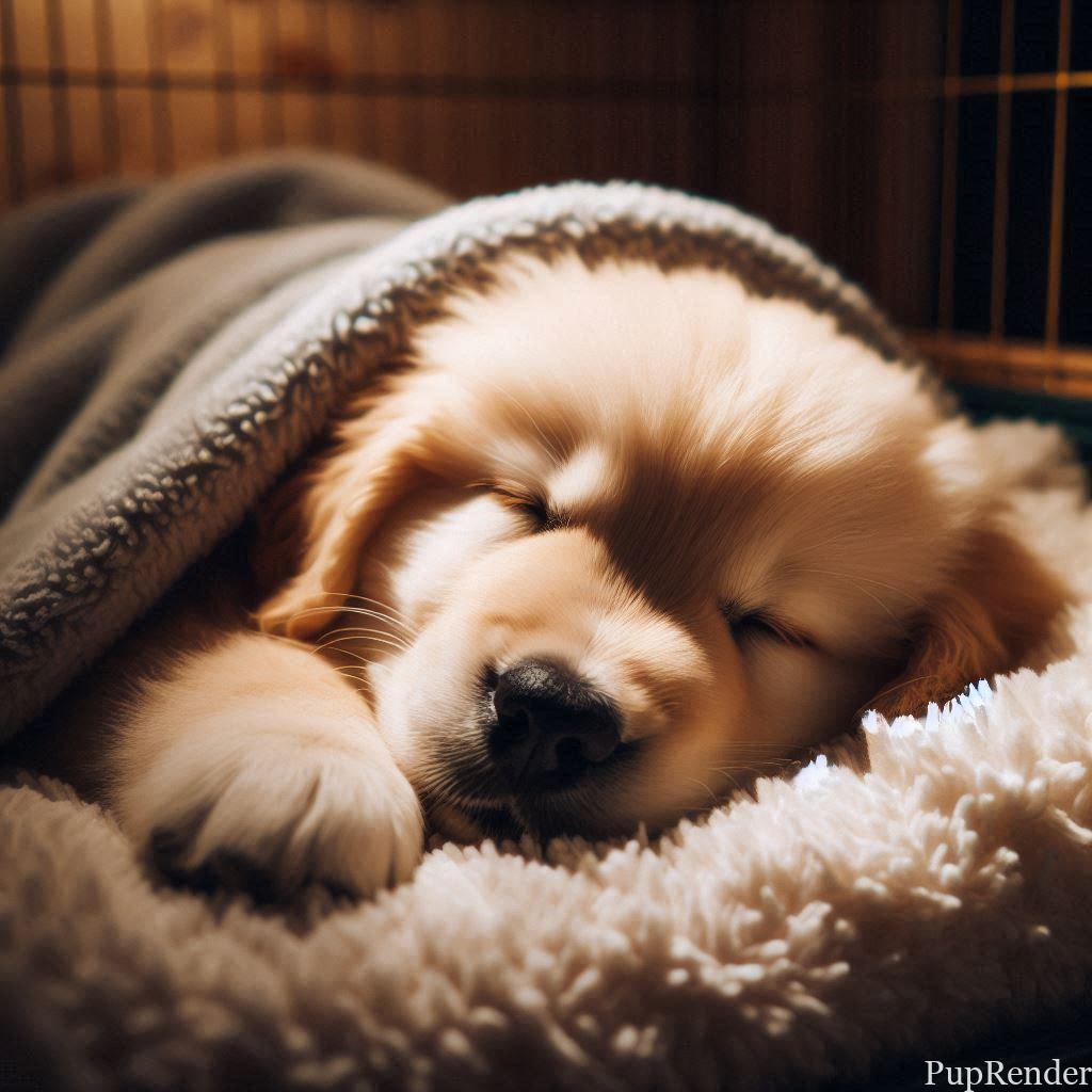 A dog resting after a training session.