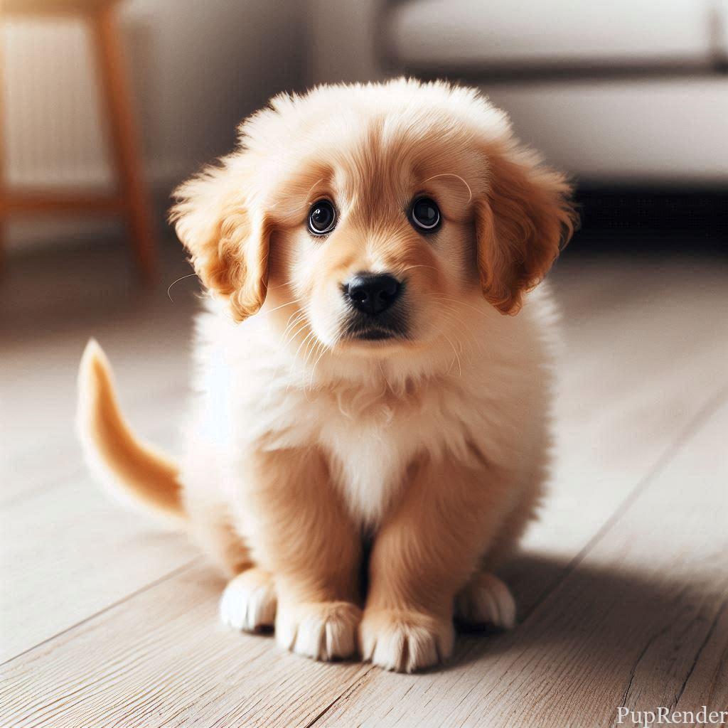 A dog showing a classic sign on anxiety--tail tucked between its legs