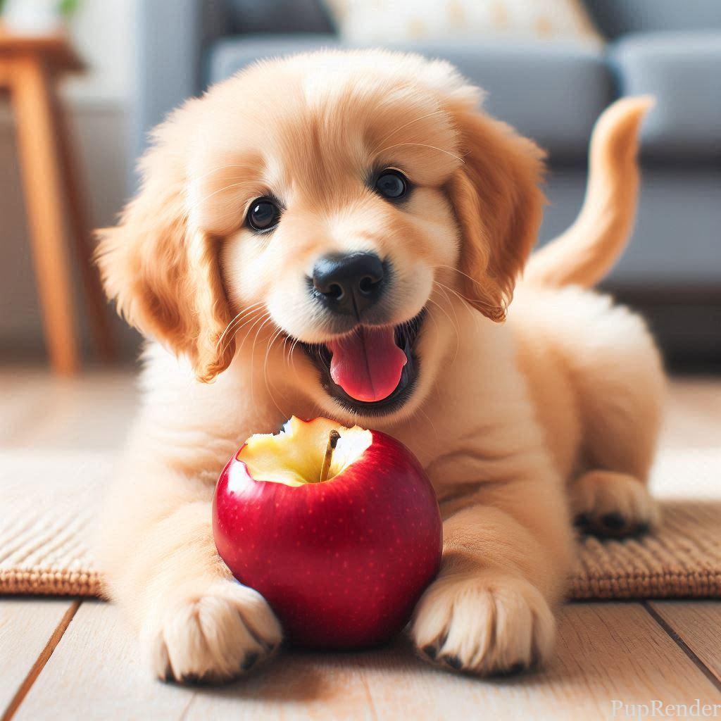 Happy dog with a shiny coat