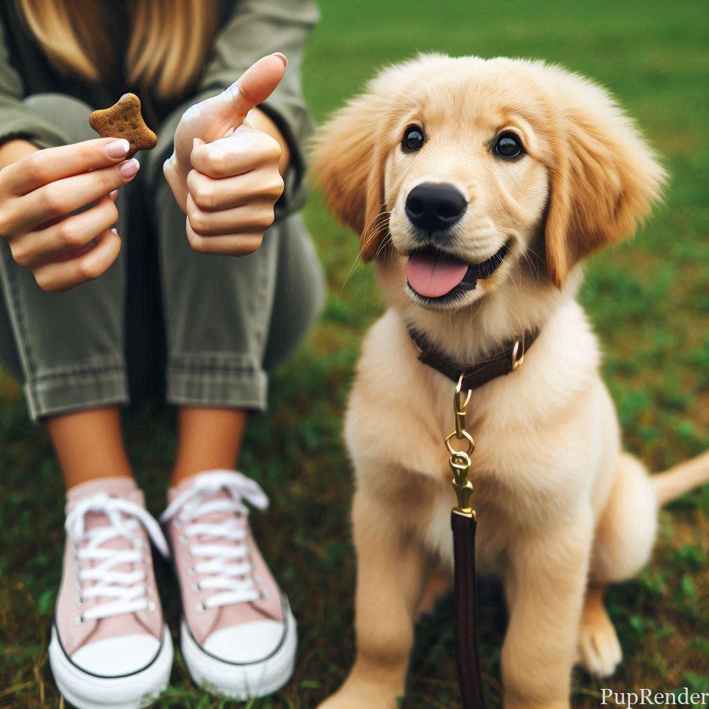 Professional dog trainer working with a dog