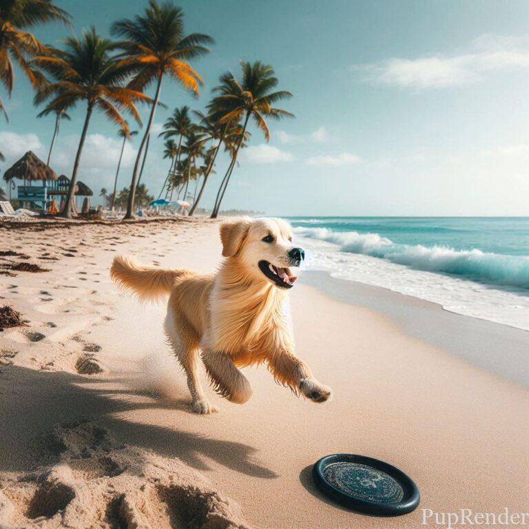 Golden Retriever at the beach