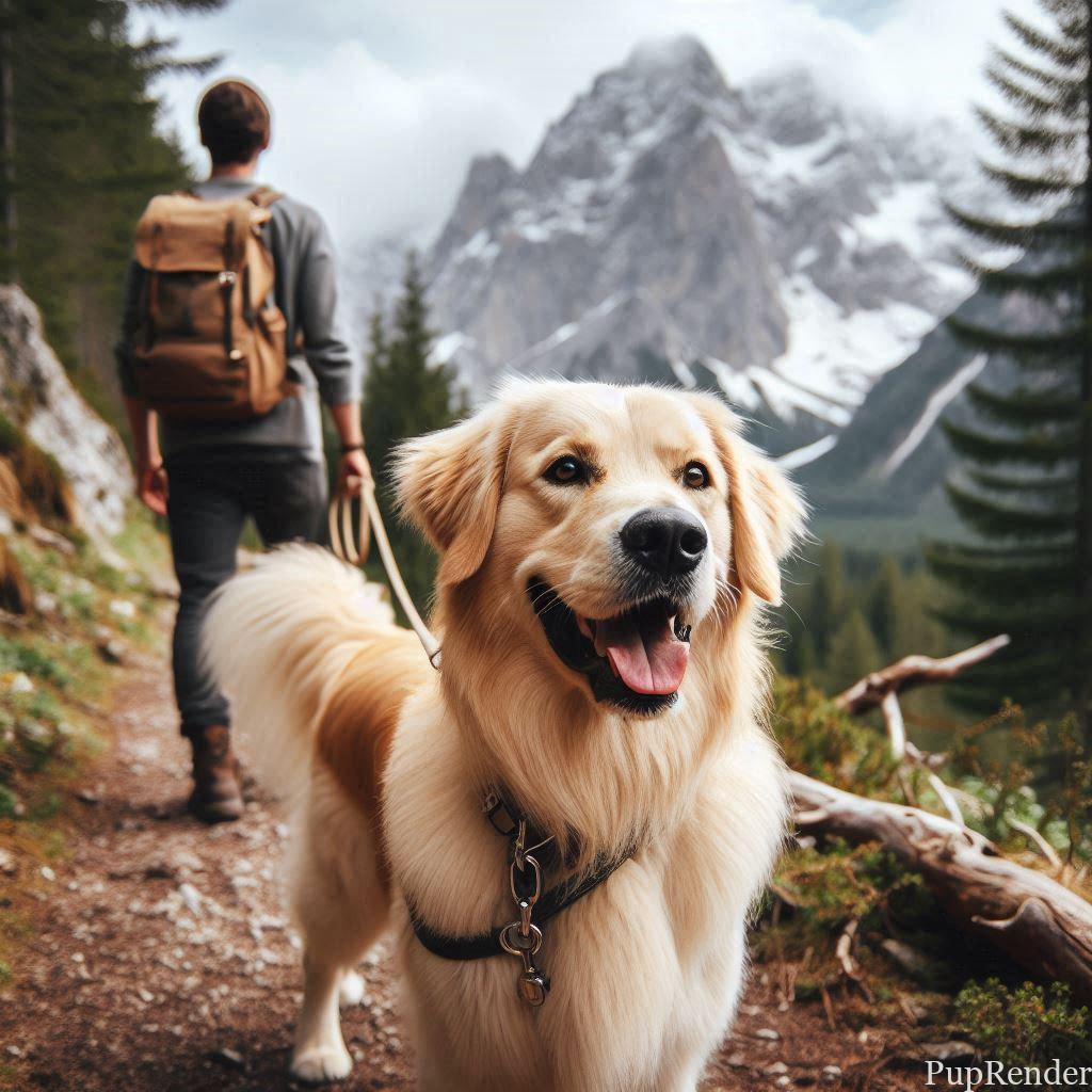 Golden Retriever running in the park
