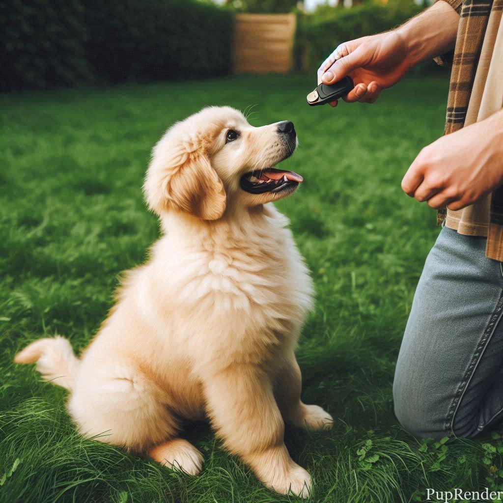 Owner bonding with their dog during training