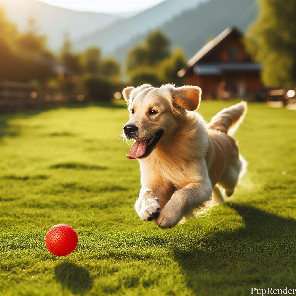 Automatic ball launcher for active dogs