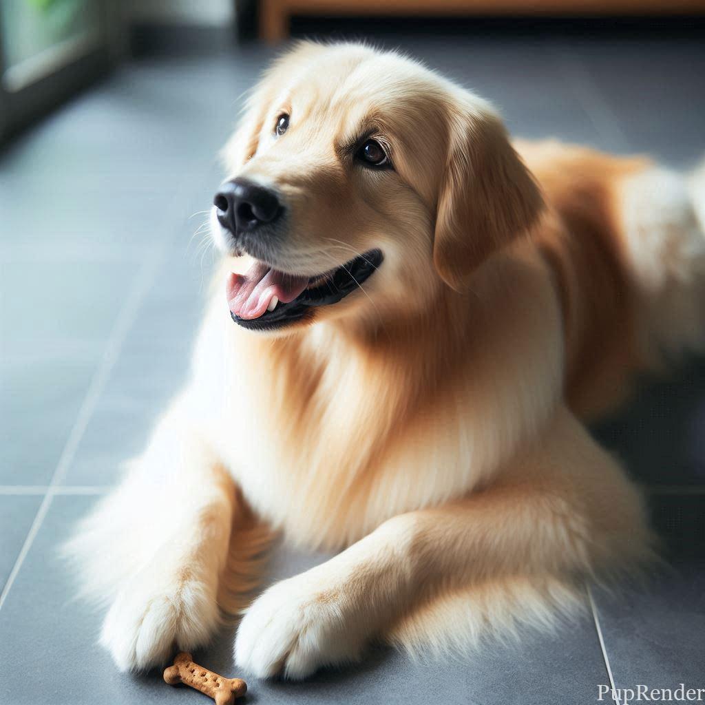Dog receiving treats at vet