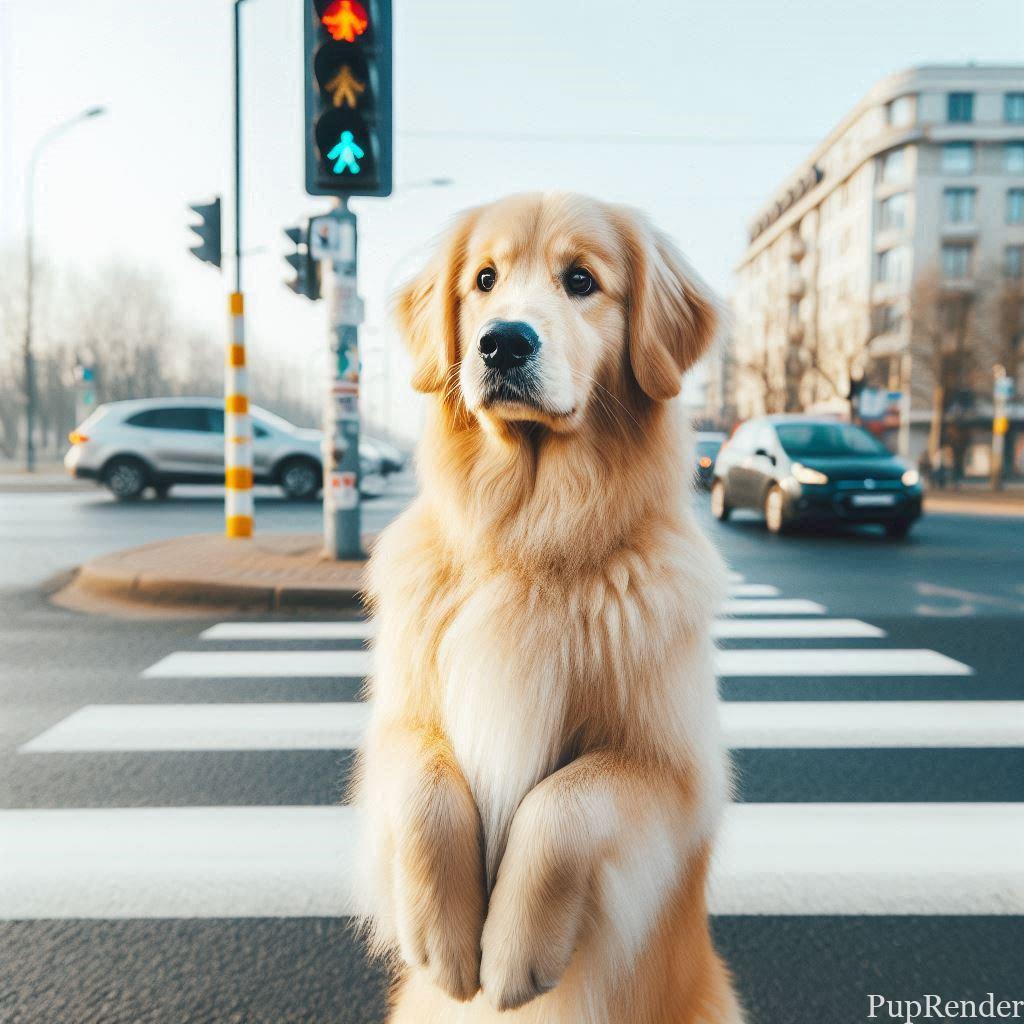 Dog stopping on command