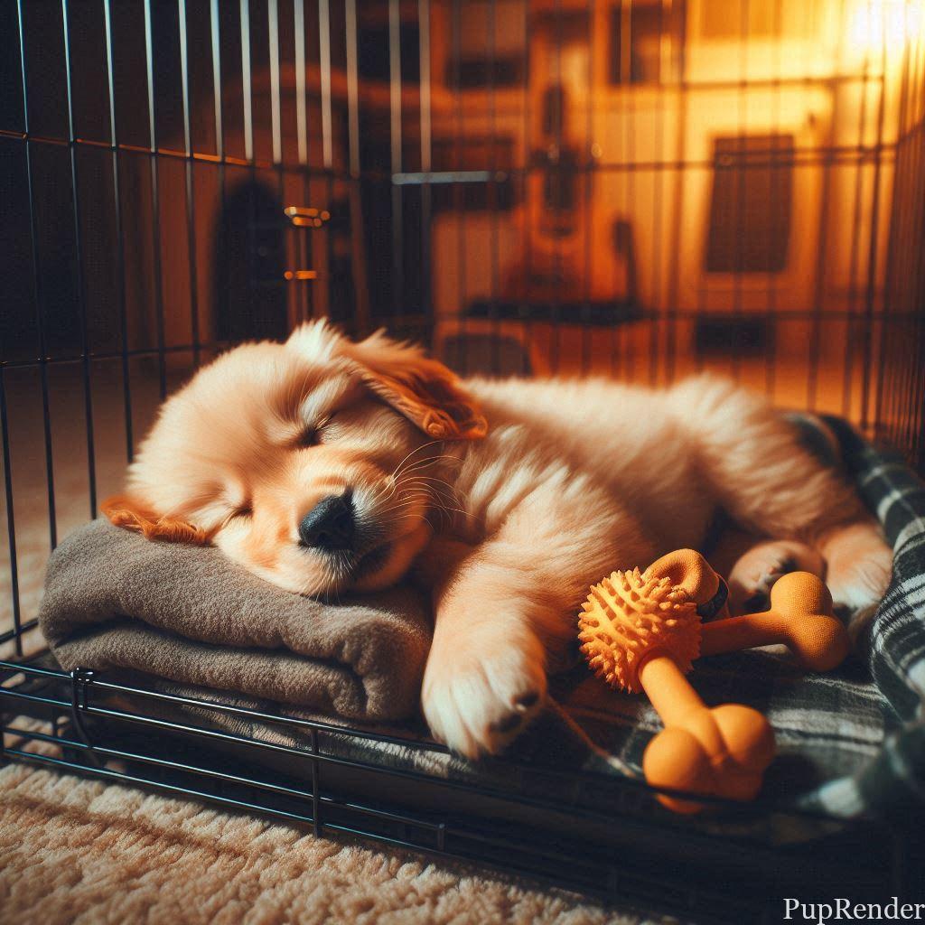 Dog peacefully sleeping on a comfy bed