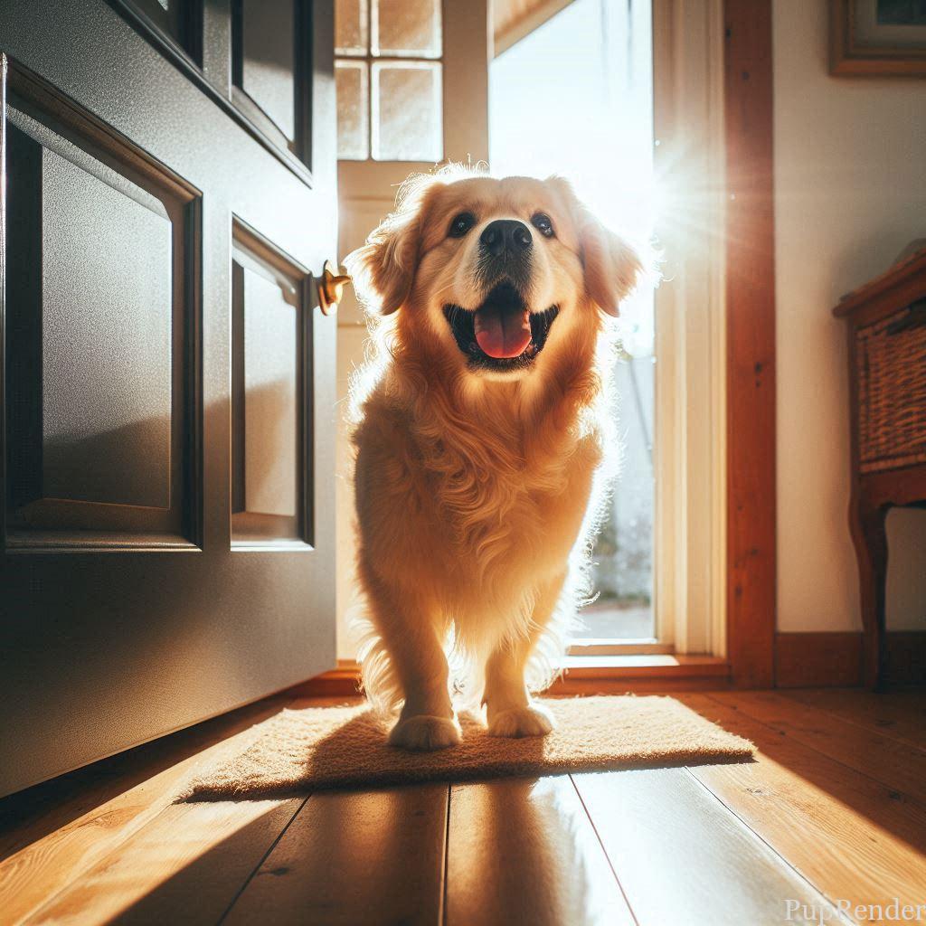Dog barking anxiously