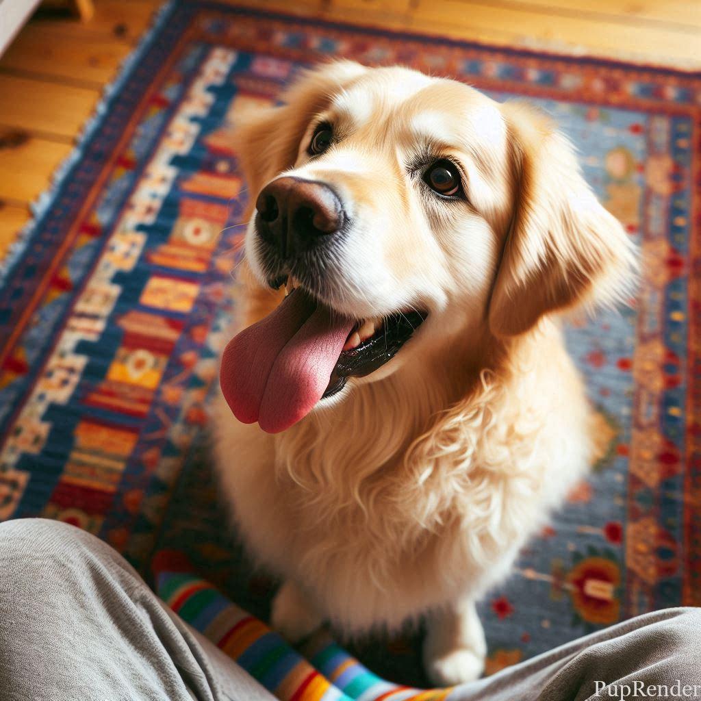 Dog sitting for a treat