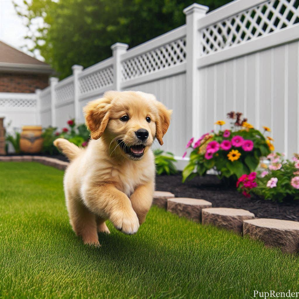 A backyard garden with dog-safe plants