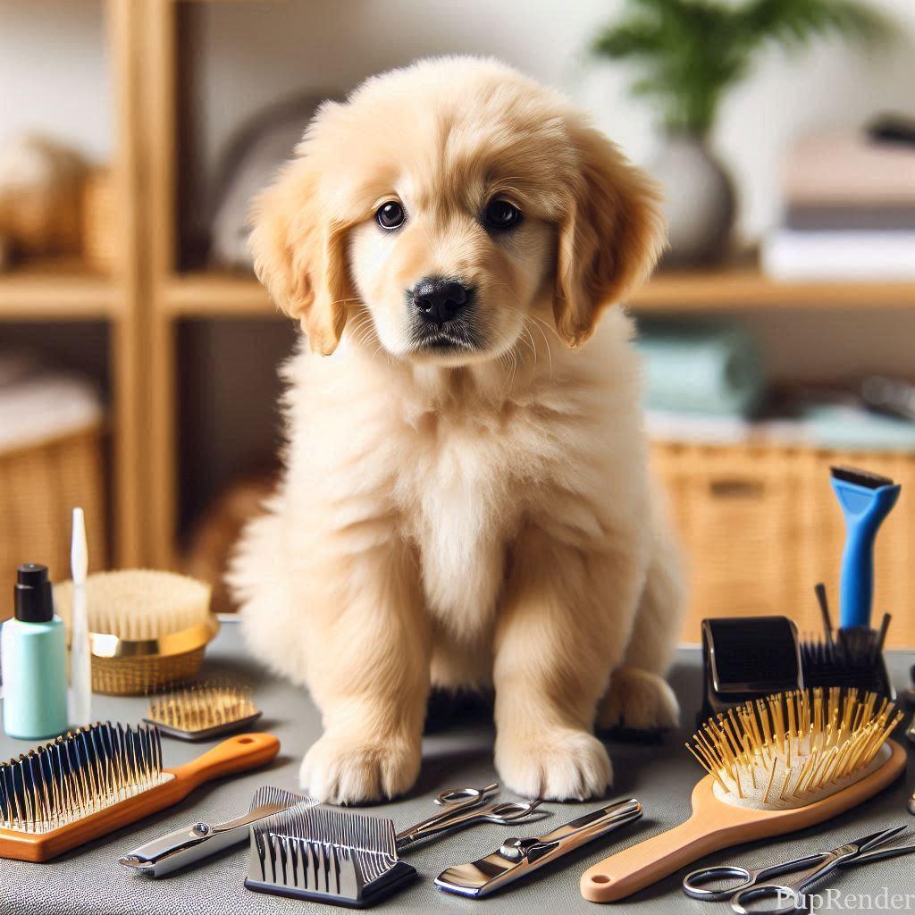 Dog sniffing nail clippers